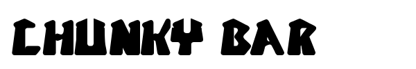 Chunky Bar font preview